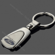 Авто брелок Ford (Форд) на ключі, овальний, сталевий на подарунок